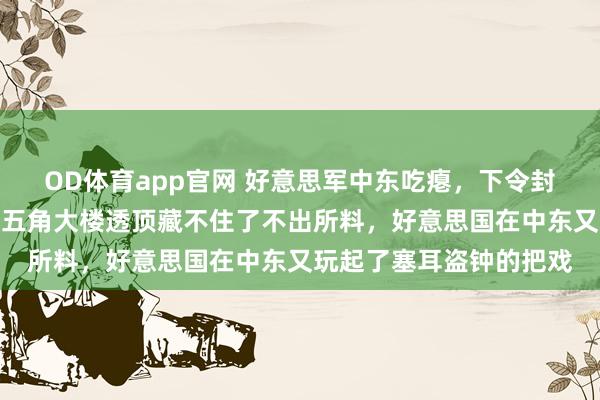 OD体育app官网 好意思军中东吃瘪，下令封闭天际，中国卫星却让五角大楼透顶藏不住了不出所料，好意思国在中东又玩起了塞耳盗钟的把戏