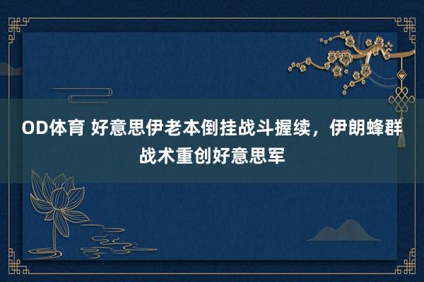 OD体育 好意思伊老本倒挂战斗握续，伊朗蜂群战术重创好意思军